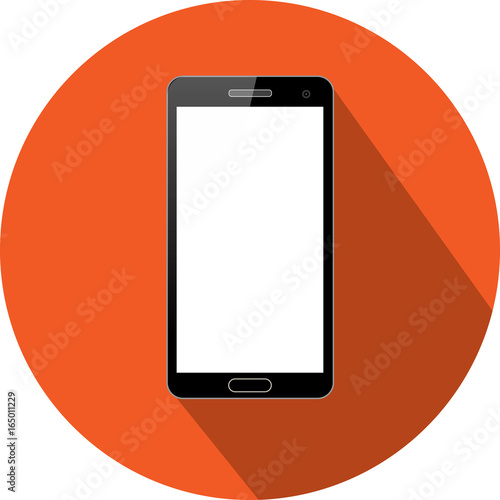 Smartphone flat icon vector