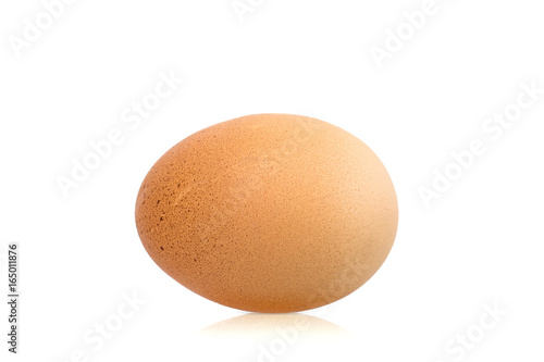 egg on white background , Isolated