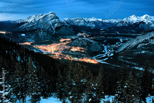 banff at night