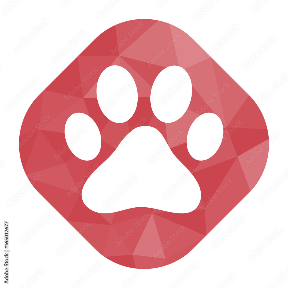 geometrischer Icon - Pfote geometrischer Icon - Pfote