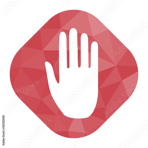geometrischer Icon - Hand