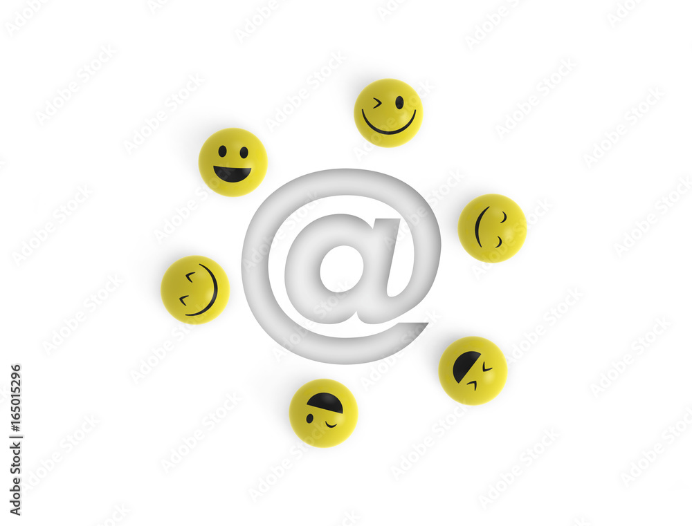 Smileys mit @ Smileys mit @