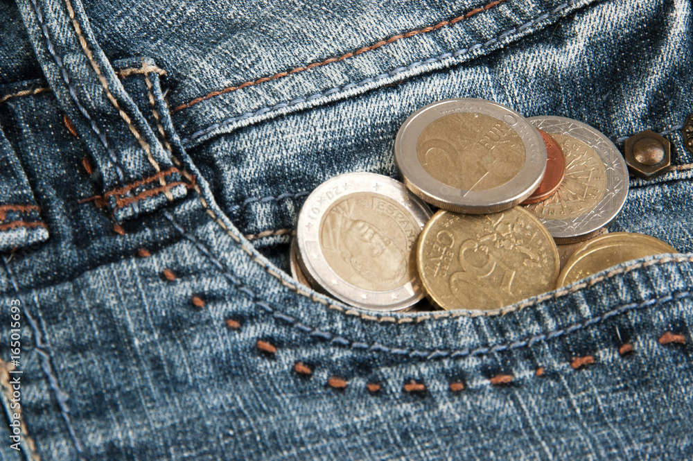 Coins in pocket Coins in pocket