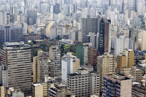 Sao Paulo Buildings From Above - Aerial View 