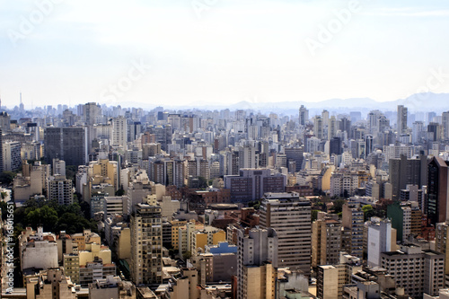 Sao Paulo Skyline  Aerial View   