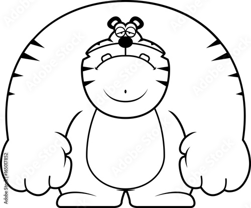 Sad Cartoon Tiger