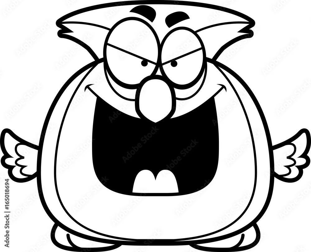 Fototapeta premium Evil Little Owl