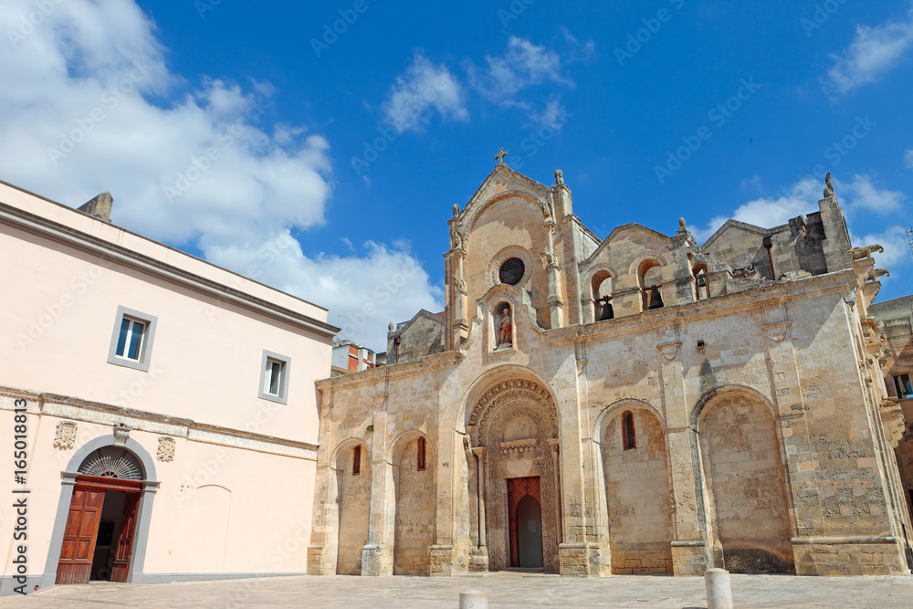 Beautiful Matera, San Giovanni Battista church, Basilicata, Italy