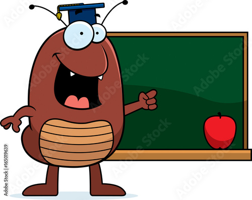 Cartoon Flea Teaching