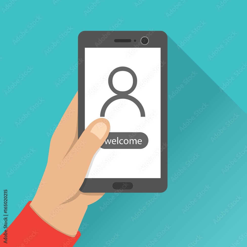 welcome notification on mobile phone welcome notification on mobile phone