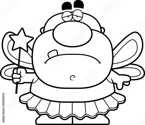Cartoon Sad Tooth Fairy