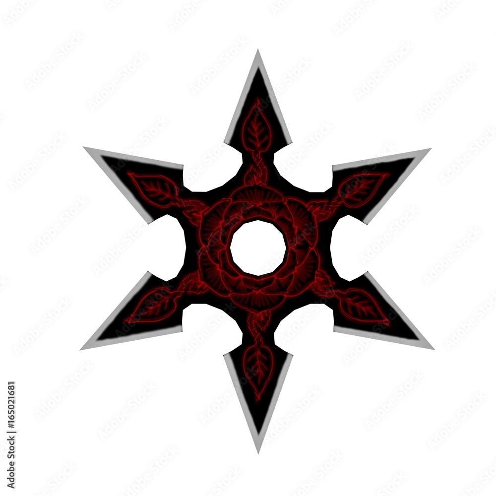 Ilustração de shuriken