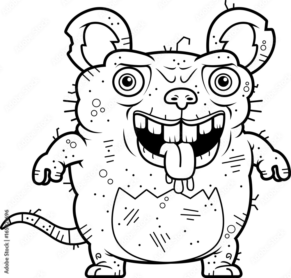 Ugly Rat Standing Stock Vector | Adobe Stock