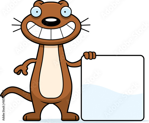 Cartoon Weasel Sign