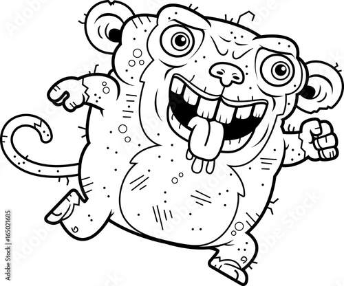 Ugly Monkey Running