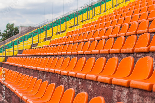 Wallpaper Mural Seats in the stadium red Torontodigital.ca