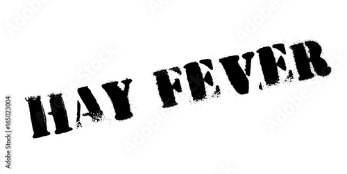 Hay Fever rubber stamp. Grunge design with dust scratches. Effects can be easily removed for a clean, crisp look. Color is easily changed.