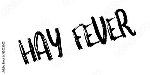 Hay Fever rubber stamp. Grunge design with dust scratches. Effects can be easily removed for a clean, crisp look. Color is easily changed.