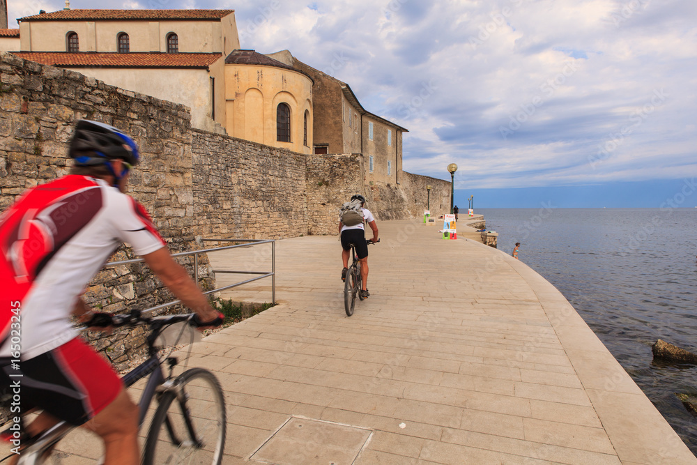 Naklejka premium Bikers in Porec