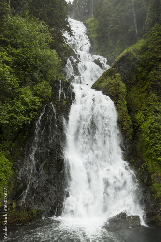 Waterfall in Red Bluff Bay, Alaska
