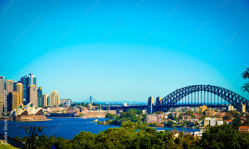 Naklejka premium Sydney Harbour