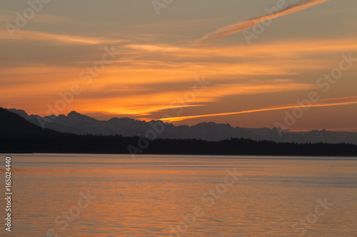 Sunset out Juneau  Alaska