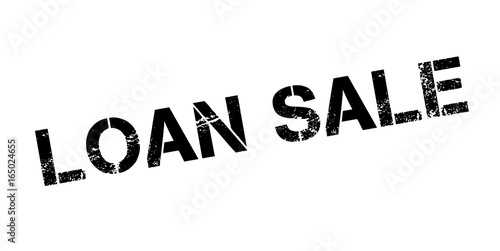 Loan Sale rubber stamp. Grunge design with dust scratches. Effects can be easily removed for a clean, crisp look. Color is easily changed.