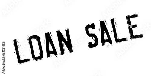Loan Sale rubber stamp. Grunge design with dust scratches. Effects can be easily removed for a clean, crisp look. Color is easily changed.