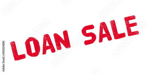 Loan Sale rubber stamp. Grunge design with dust scratches. Effects can be easily removed for a clean, crisp look. Color is easily changed.