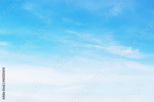 Fototapeta Naklejka Na Ścianę i Meble -  Soft white clouds against blue sky background and empty space for your design