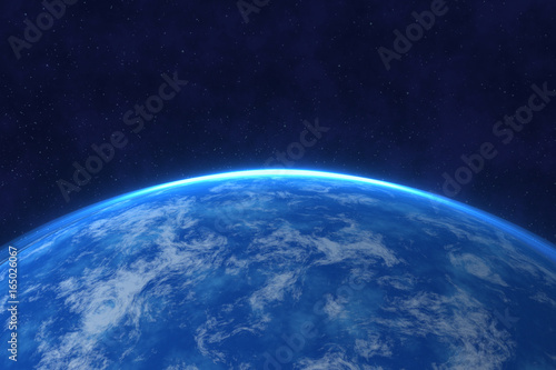 Fototapeta Naklejka Na Ścianę i Meble -  Blue Planet in Space