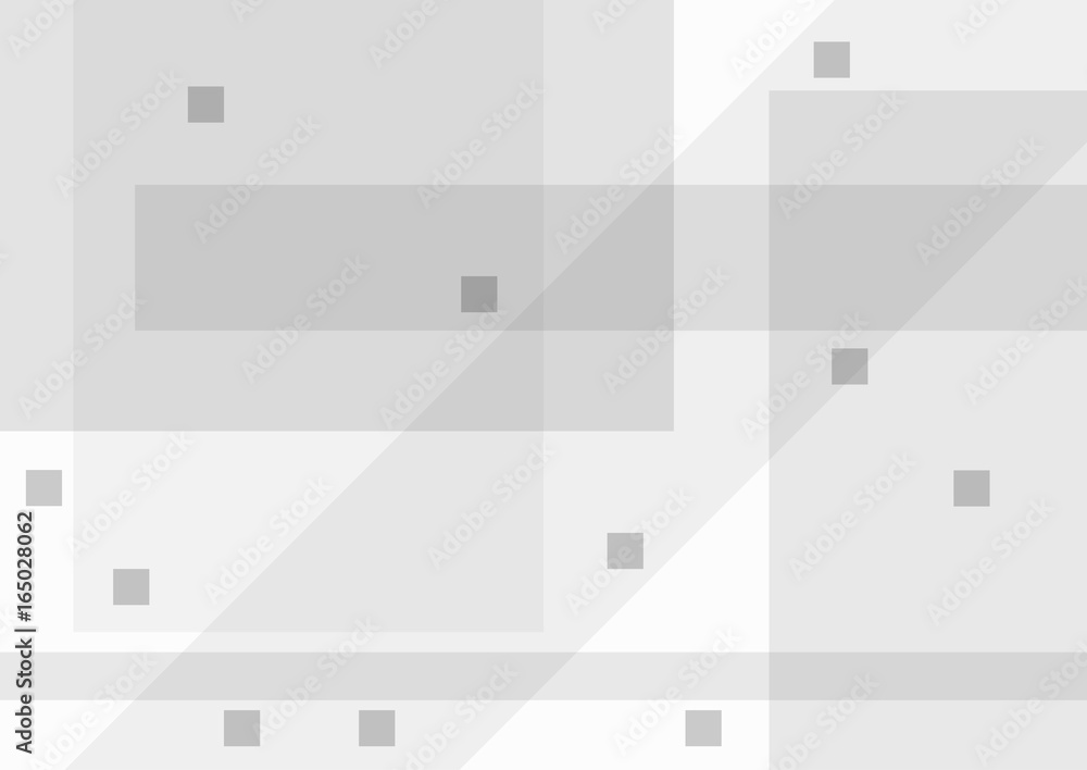 Obraz premium Abstract grey background with geometric shapes. Rectangular template.