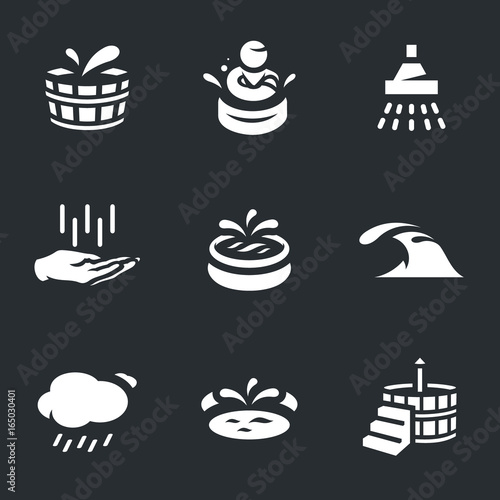 Vector Set of Water treatment Icons.