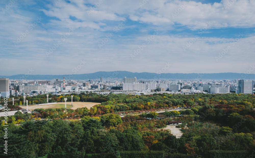 Top view from OSAKA castle