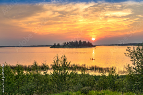 Astotin Lake at the Elk Island National Park