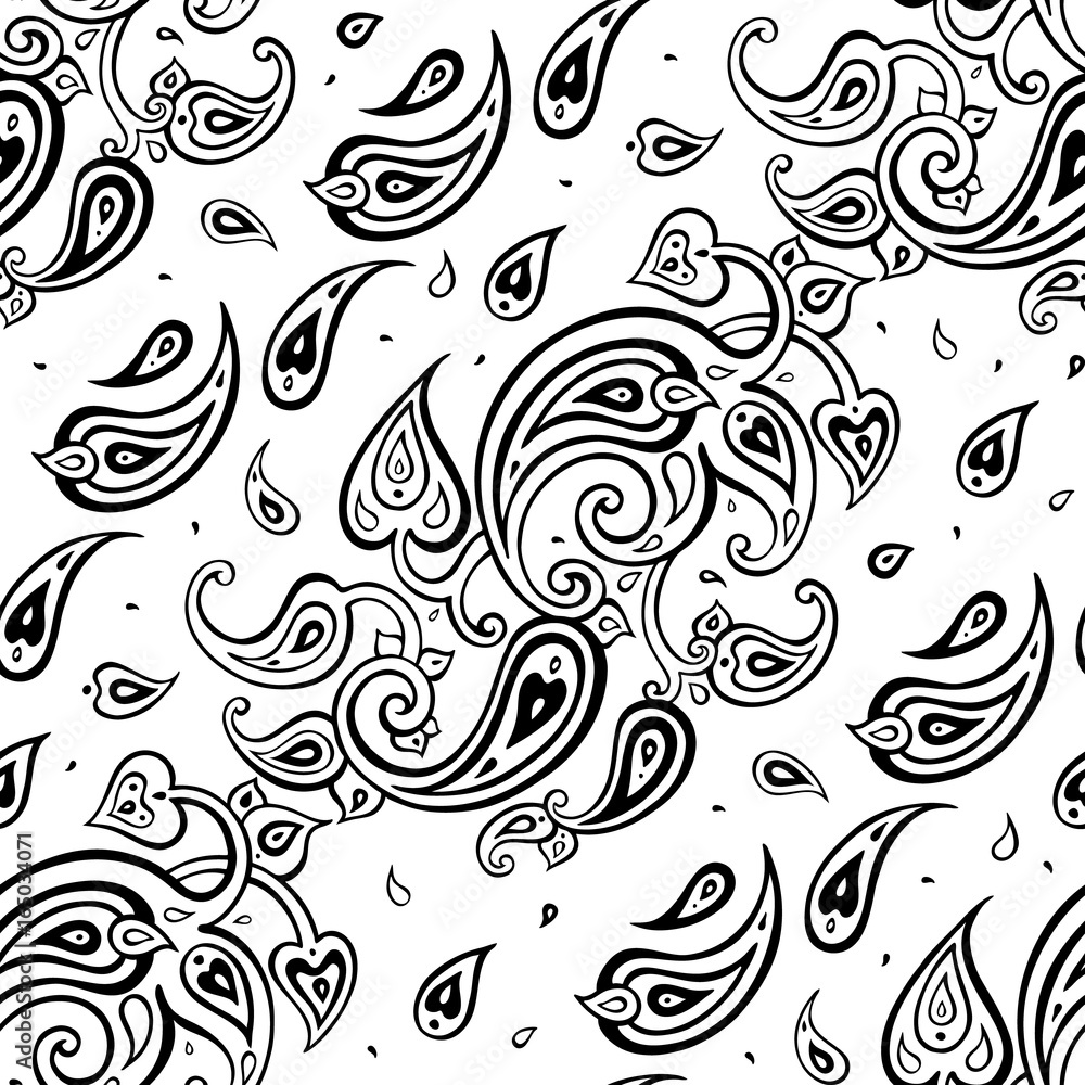 Paisley Ethnic ornament. Paisley Ethnic ornament.
