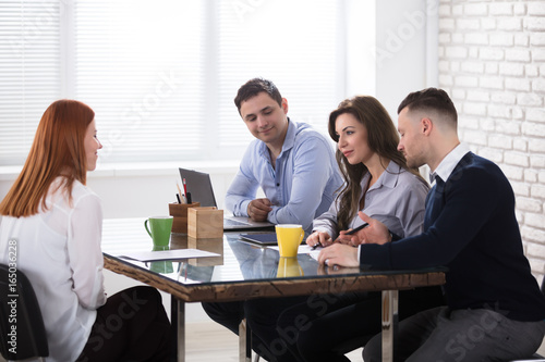 Business People Conducting Job Interview