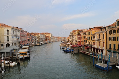 colorful houses and canal in Venice, Italy © leochen66