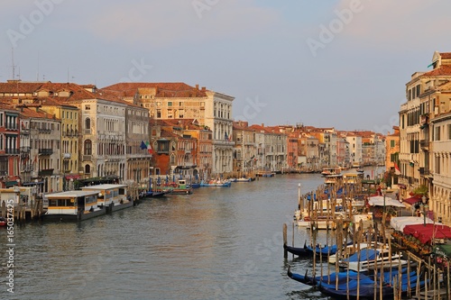 colorful houses and canal in Venice, Italy