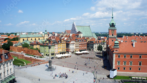 Royal castle and old town , Warsaw, Poland