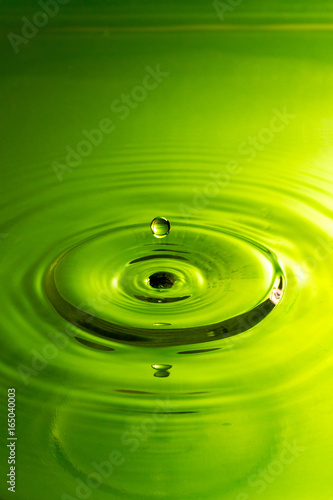 Single drop in green