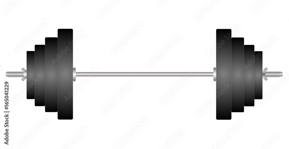 Classic dumbbell isolated on white background vector eps 10 Classic dumbbell isolated on white background vector eps 10