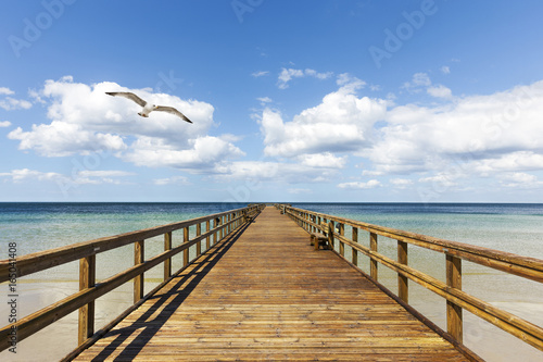 Fototapeta Naklejka Na Ścianę i Meble -  Steg ins wasser