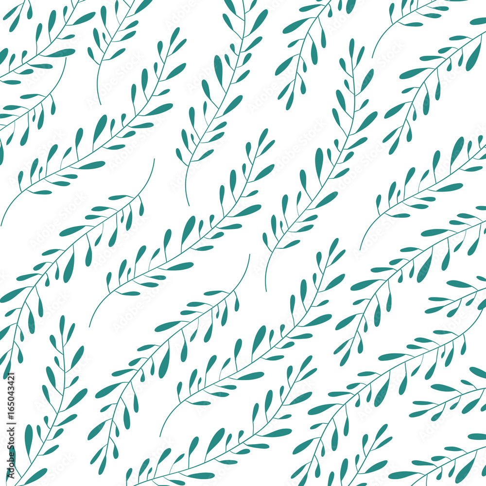 white background with colorful pattern of branches with ovoid leaves vector illustration white background with colorful pattern of branches with ovoid leaves vector illustration