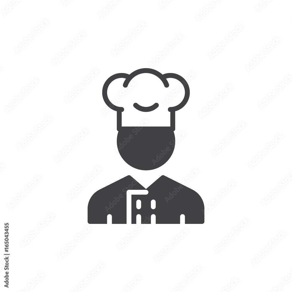Cooker man icon vector, filled flat sign, solid pictogram isolated on white. Symbol, logo illustration. Pixel perfect vector graphics Cooker man icon vector, filled flat sign, solid pictogram isolated on white. Symbol, logo illustration. Pixel perfect vector graphics