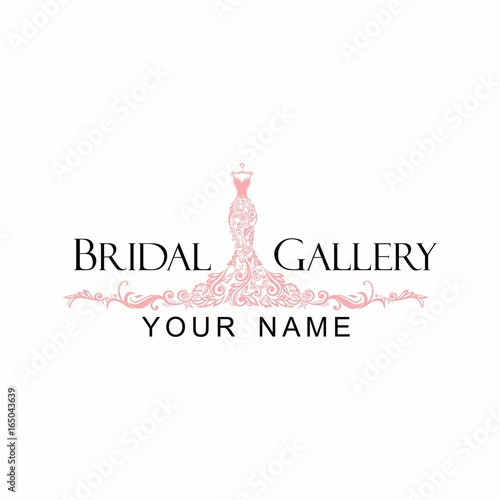 Dress Boutique Bridal Logo Template Illustration Vector Design