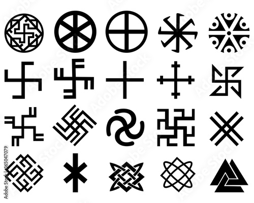 Different Slavic symbols