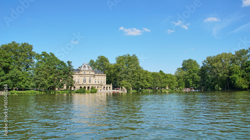 The Monrepos Castle and its lake photo