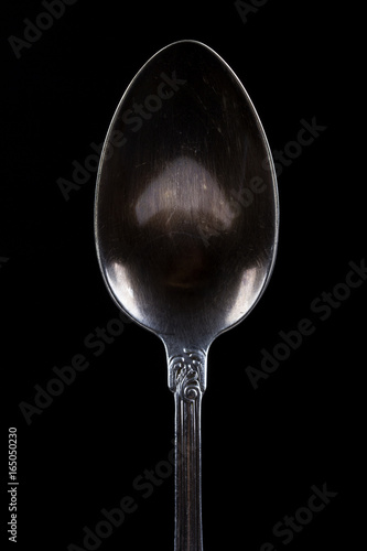 Spoon vintage black background   © strelov
