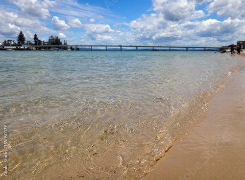 Waterfront scene of The Entrance, NSW Central Coast Australia.
